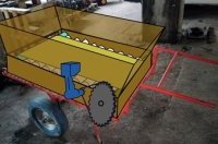Un épandeur manuel en cours de prototypage avec l’ADAF