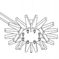 Star-shaped Finger weeders for annual crops (small diameter)