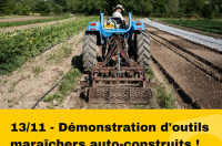 L’auto-construction au service des maraîcher.es ! Démonstration d’outils et discussions.