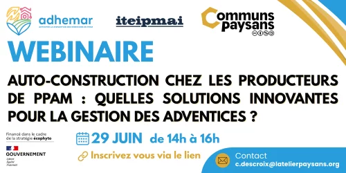 Webinaire technique&nbsp;: solutions innovantes pour la gestion des adventices en PPAM